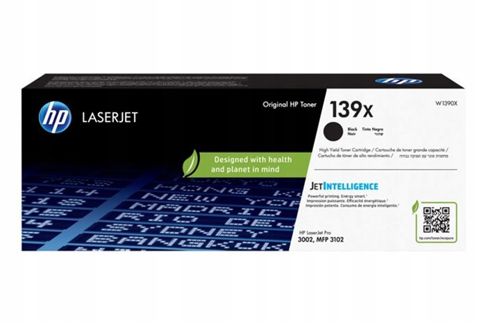 Originální Toner Černý Hp LaserJet Pro 3002, Mfp 3102 (139X W1390X)