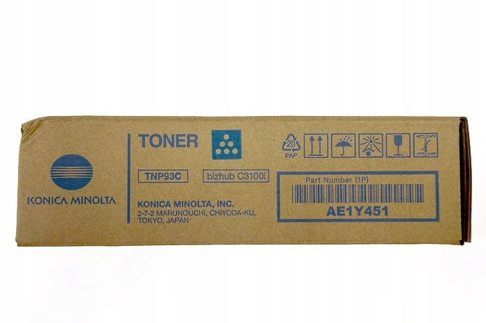 Originální toner Cyan Konica Minolta Bizhub C3100i (TNP93C, TNP-93C,