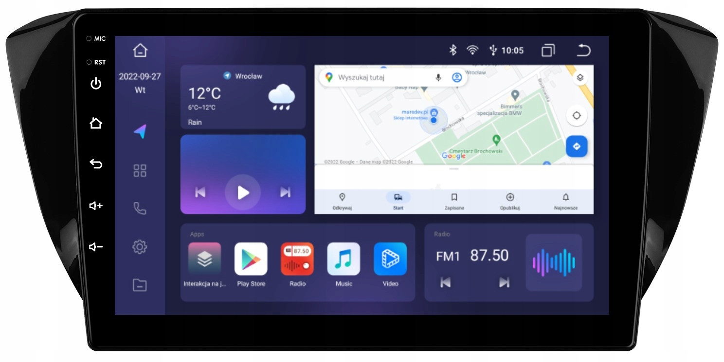 Navigace Rádio 2DIN Android Skoda Superb III 3 3/32 Gb Dsp Carplay