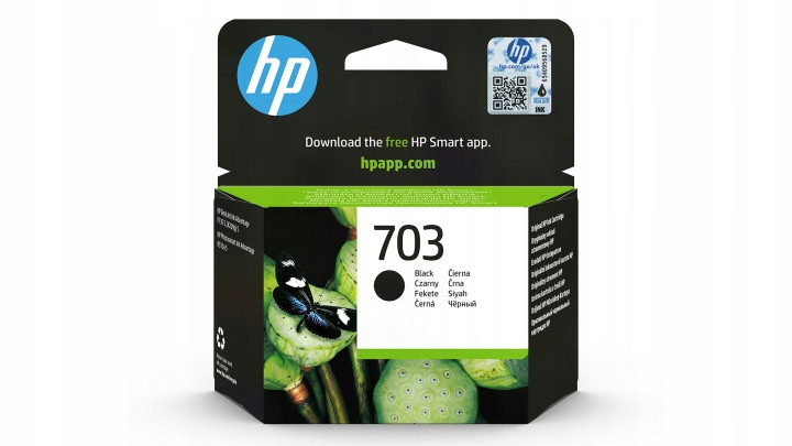 1 Hp 703 inkoust D703 K209A F735 F730 K510A tiskárny DeskJet Originál