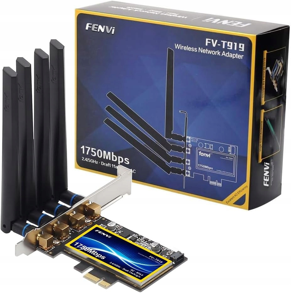 fenvi T919 pro macOS Pc Pci WiFi karta kontinuita a předání (B1757)