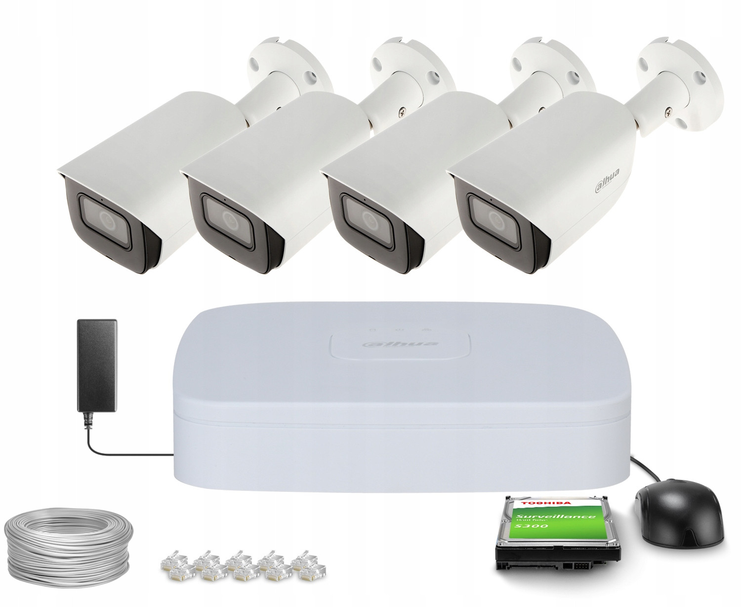 Monitorovací set 4x IPC-HFW3541E-AS-0360B-S2 5Mpx Aplikace Dahua