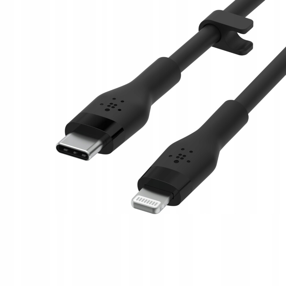 Belkin Usb-c Lightning silikon 2M Black