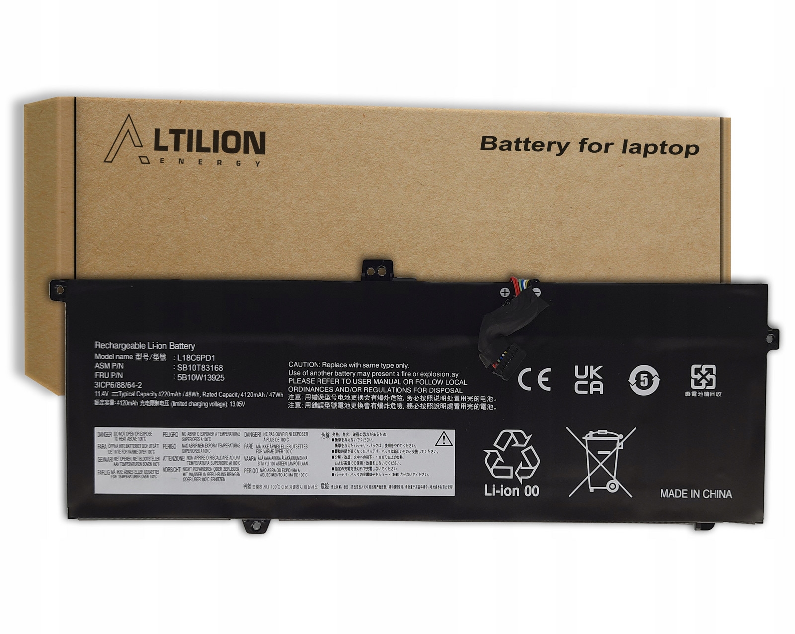 Baterie L18C6PD1 L18M6PD1 pro Lenovo ThinkPad X13 G1 X390 X395 Series