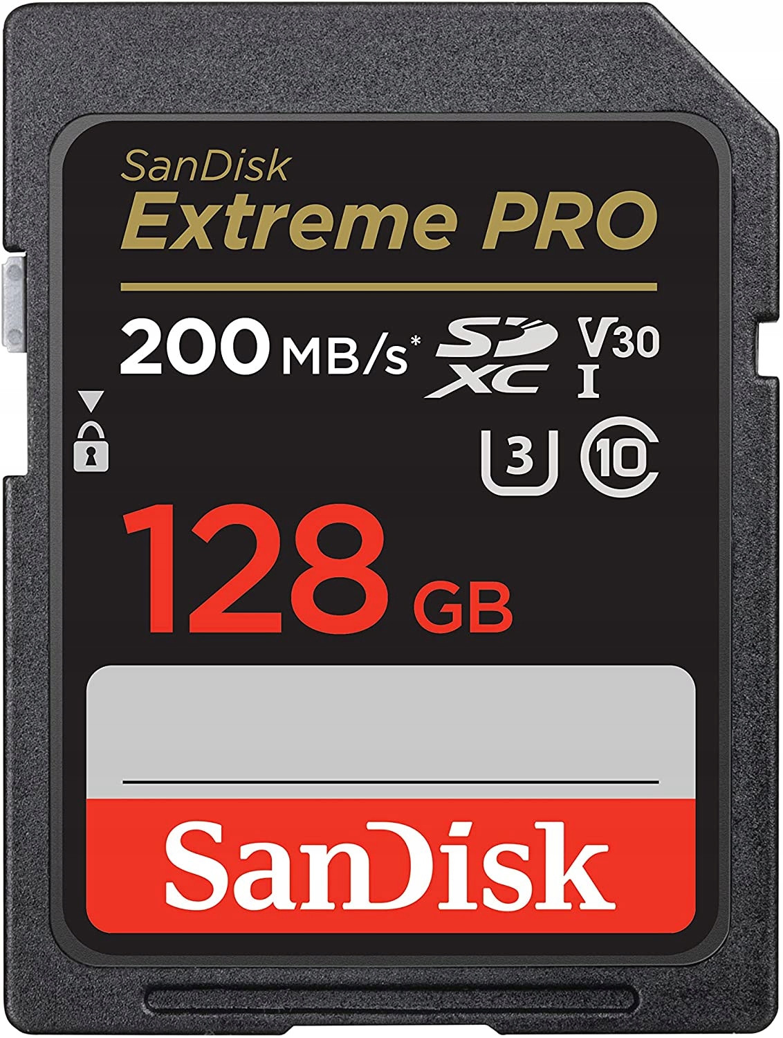 SanDisk 128GB 200MB/s Rychlá karta Film 4K Sdxc Sd