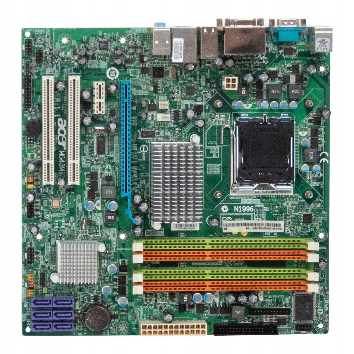 Acer MG43M Socket 775 DDR3 PCIe Pci mATX