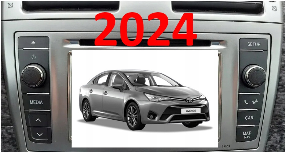 Mapa Toyota Avensis (2012-2015) Toyota Touch Go 2024 Evropa