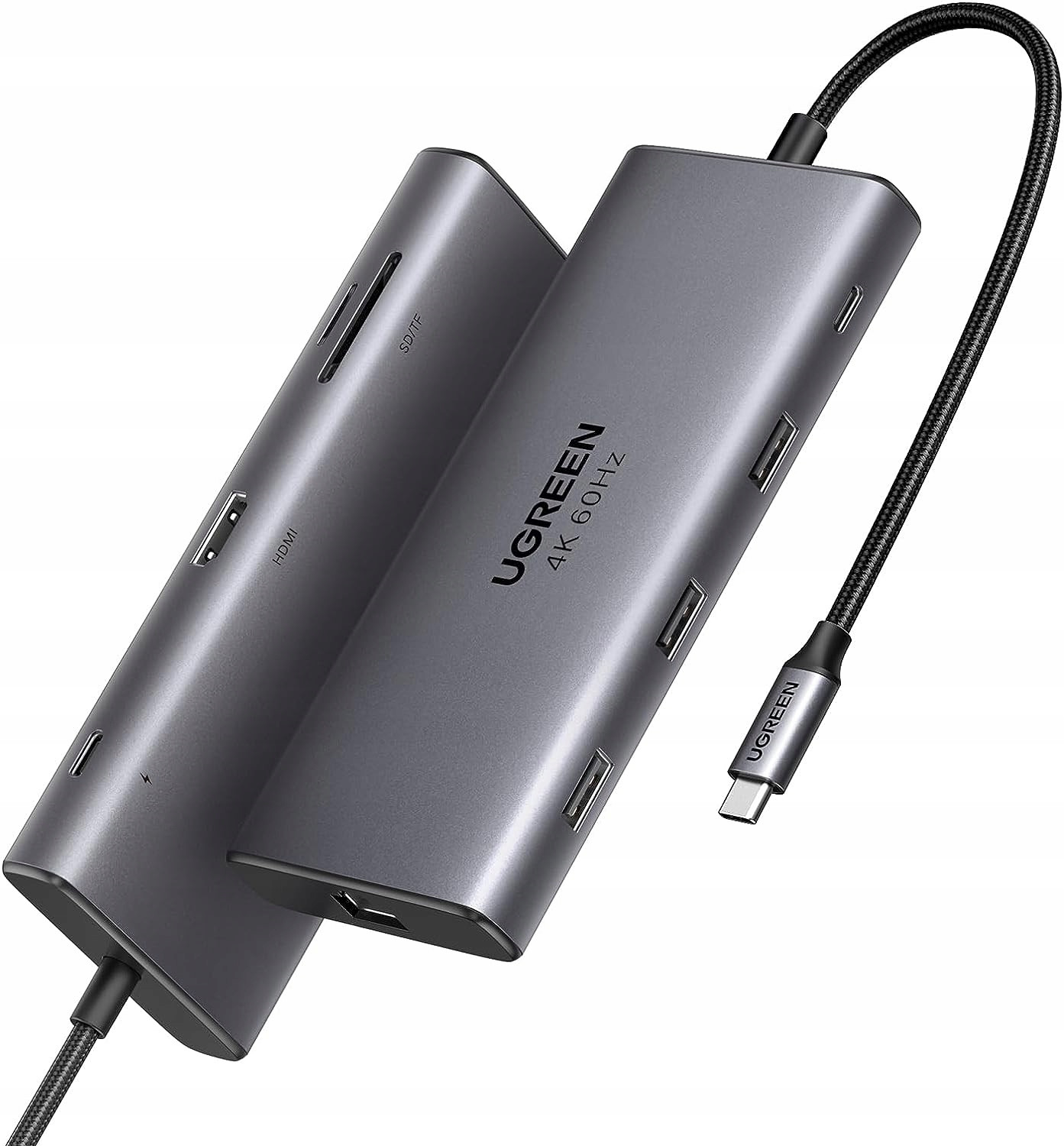 Usb-c Hub 9v1 4K@60Hz 1000Mbps Dokovací stanice Šedá CM639 Ugreen