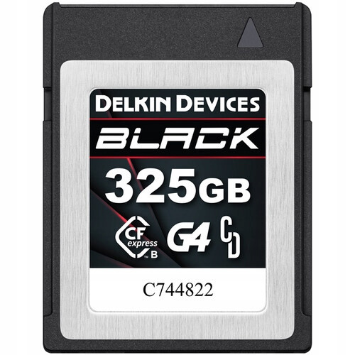 Delkin CFexpress Black R1800/W1450 (G4) 325GB