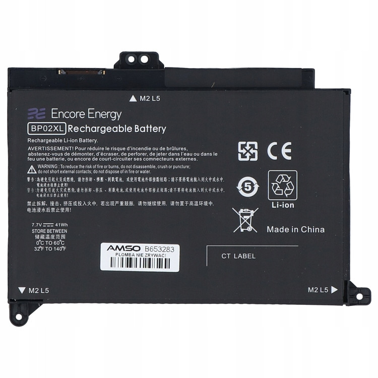 Baterie Encore Energy pro Hp Pavilion 15-AU -aw kód BP02XL 41Wh 7,7V 5150mAh