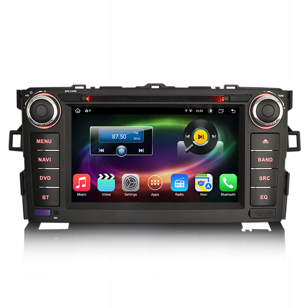 Navigace 2DIN Android Toyota Auris Corolla Altis 4/64 Gb Dsp Carplay Lte