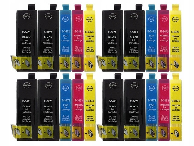 20x Ink pro Epson WorkForce Pro WF3720DWF T3471 XL