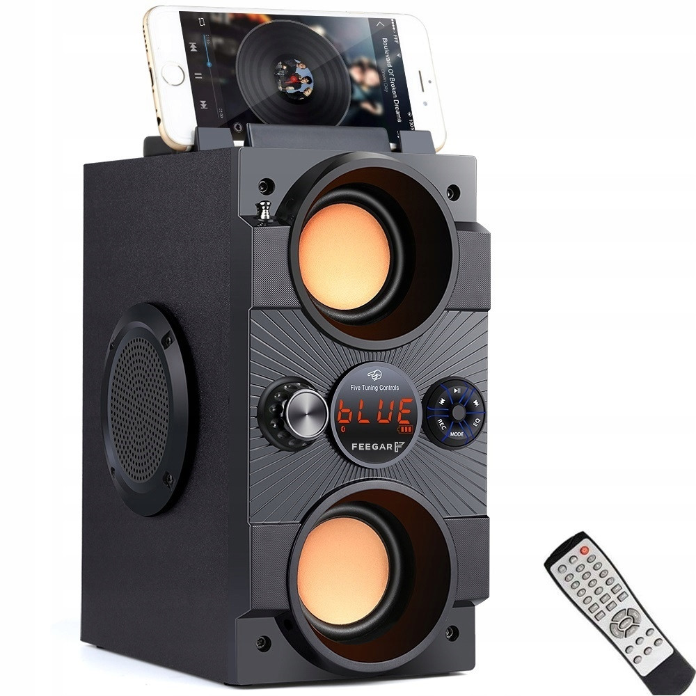 Fegar Dance Reproduktor 30W Bluetooth Karaoke Rádio Dálkové Ovládání Usb Sd Aux 4000MaH