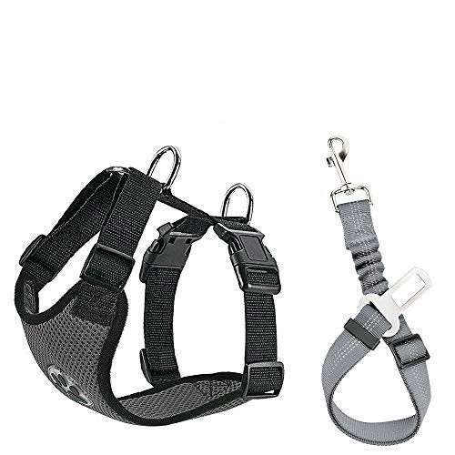 Slowton Postroj pro psa Z Bezpečnostní pásy do auta Xs Šedá