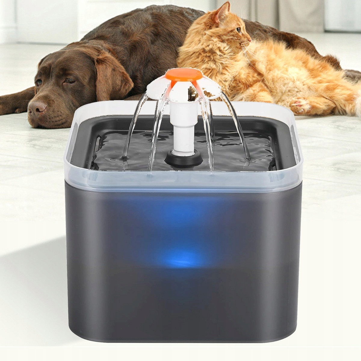 Fontána Krmítko Pro Kočky Psa Miska Automatická Krmítko Tichý Filtr