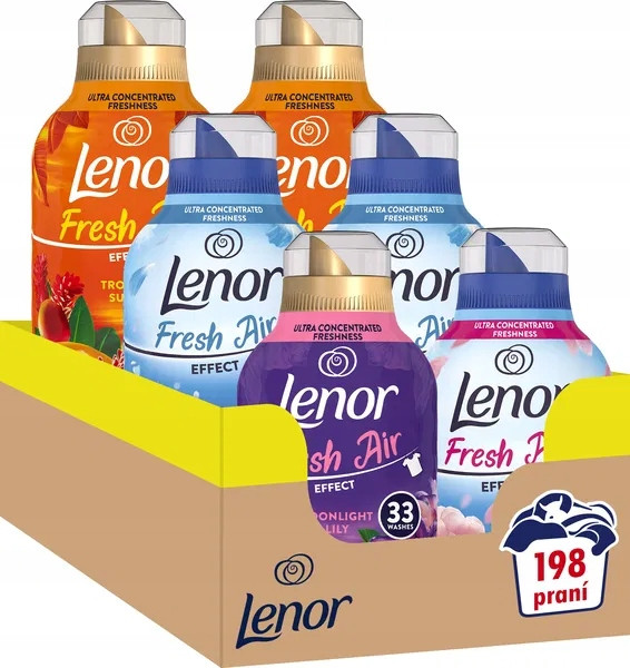 Lenor Fresh Air Effect Mixpack 6×462 ml (198 umytí)