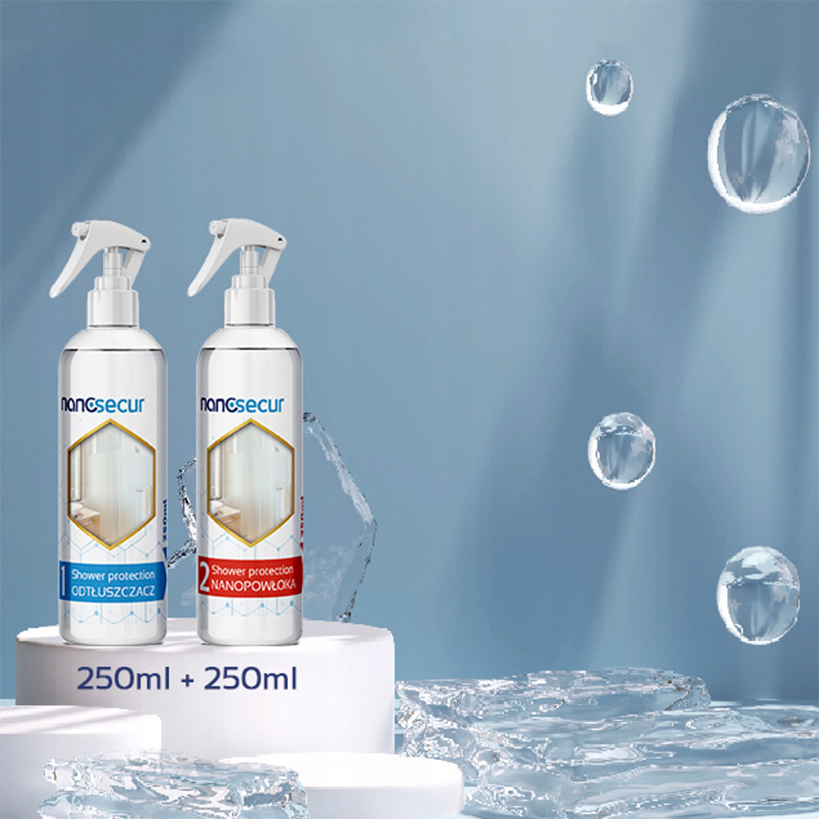 Impregnace na okna,skleněné fasády Nanosecur 250ml