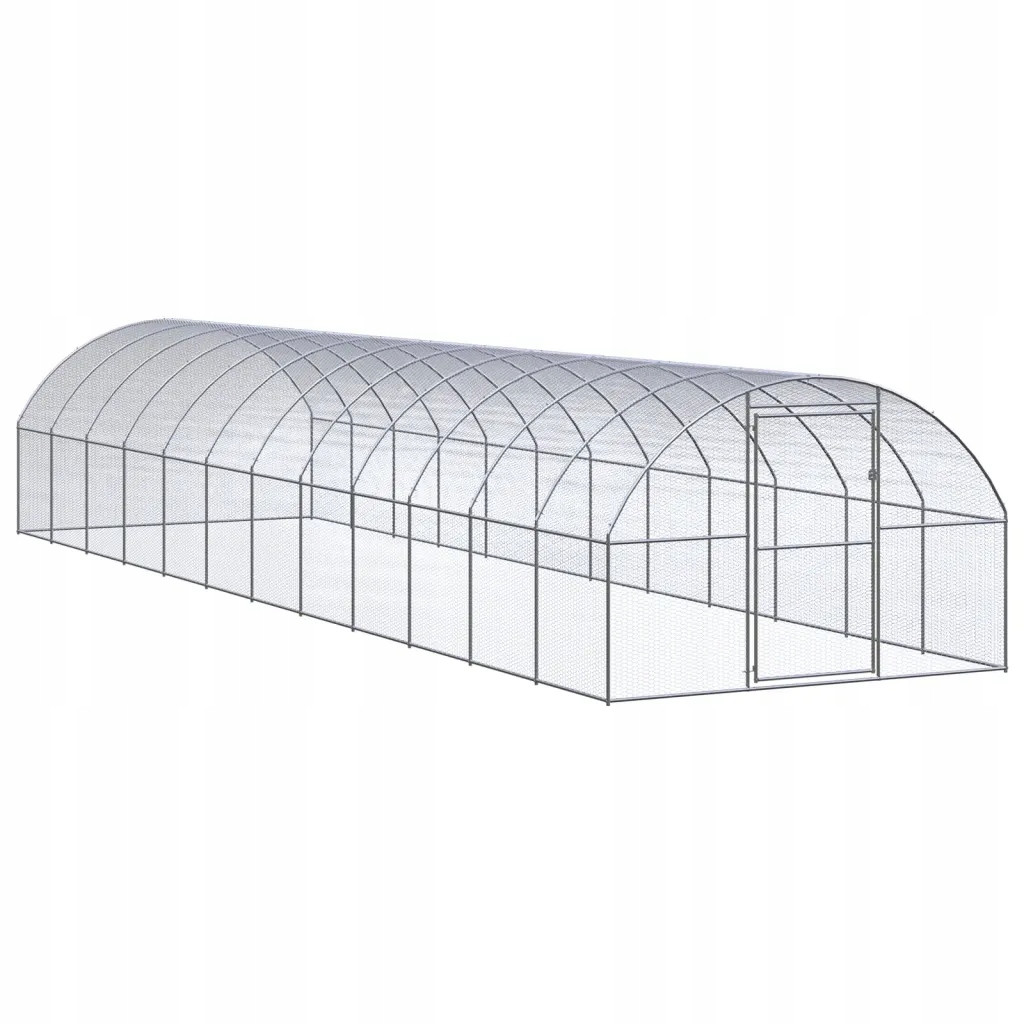 vidaXL Venkovní klec pro kuřata, 3x12x2 m, ocel galvanizovaná