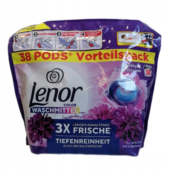 Německý Lenor Barva Amethyst kapsle 3in1 38 praní De