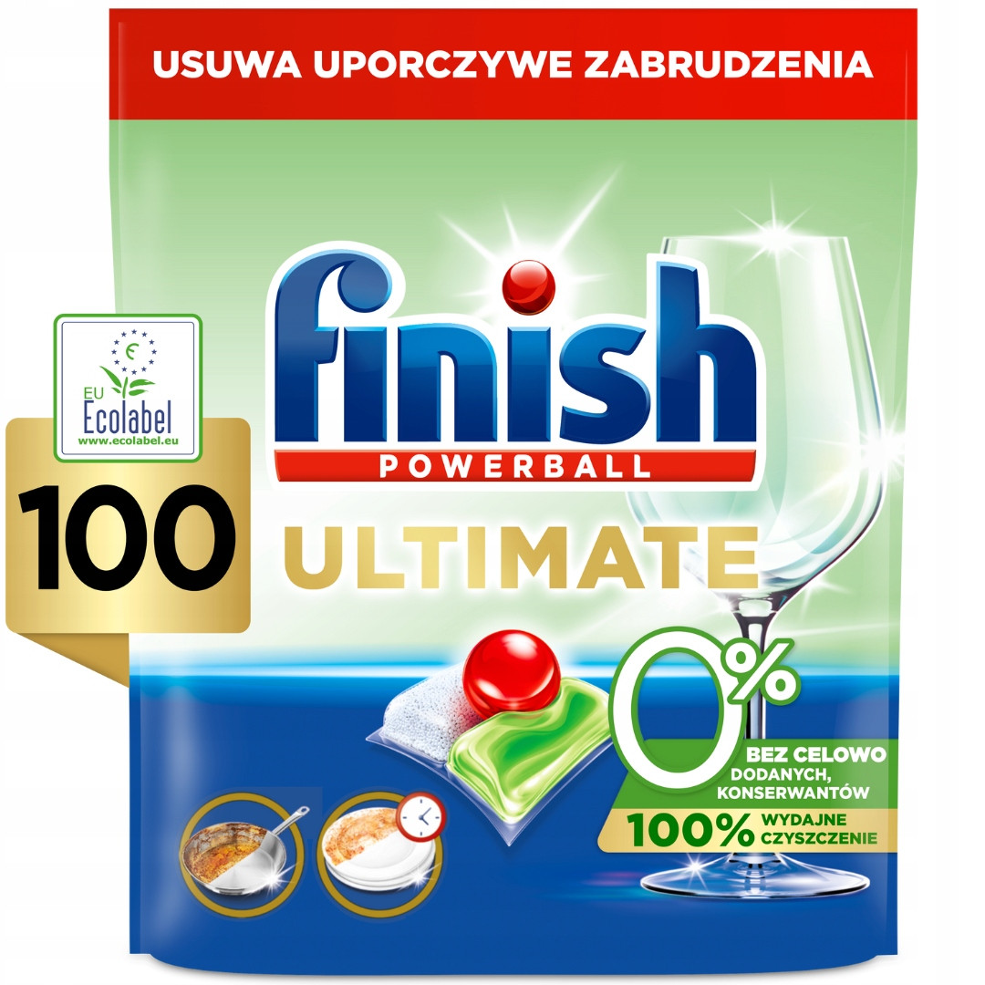 Finish Ultimate 0% Tablety do Myčky 100 ks