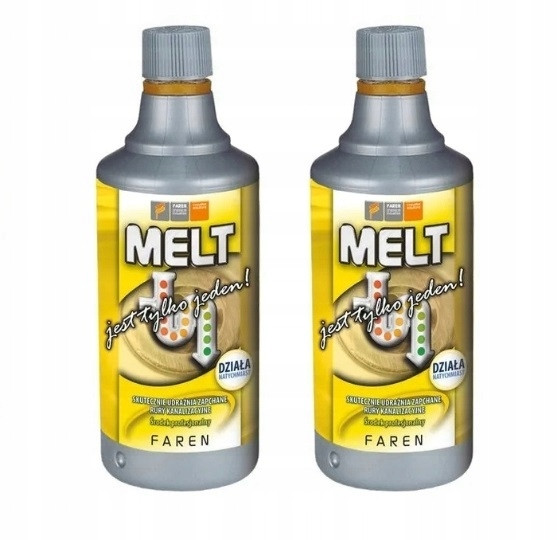 2x Melt Prostředek K Zprůchodnění Potrubí Silný Přípravek 750ML