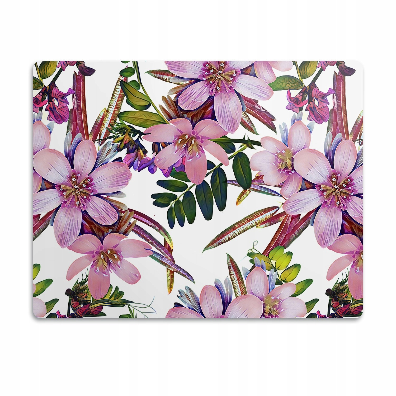 Podložka pod misku pro psa kočku Růžové květy 90x60 cm