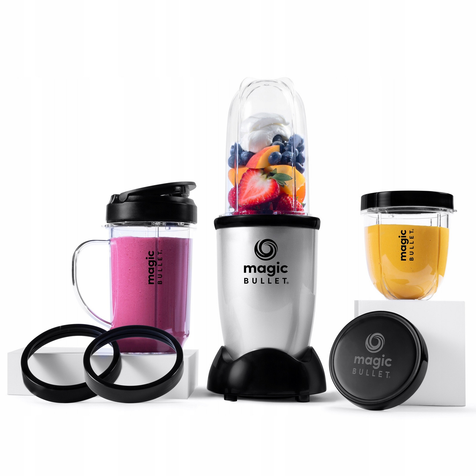 Stolní Mixér Nutribullet Magicbullet 200W Stříbrná Extrakce