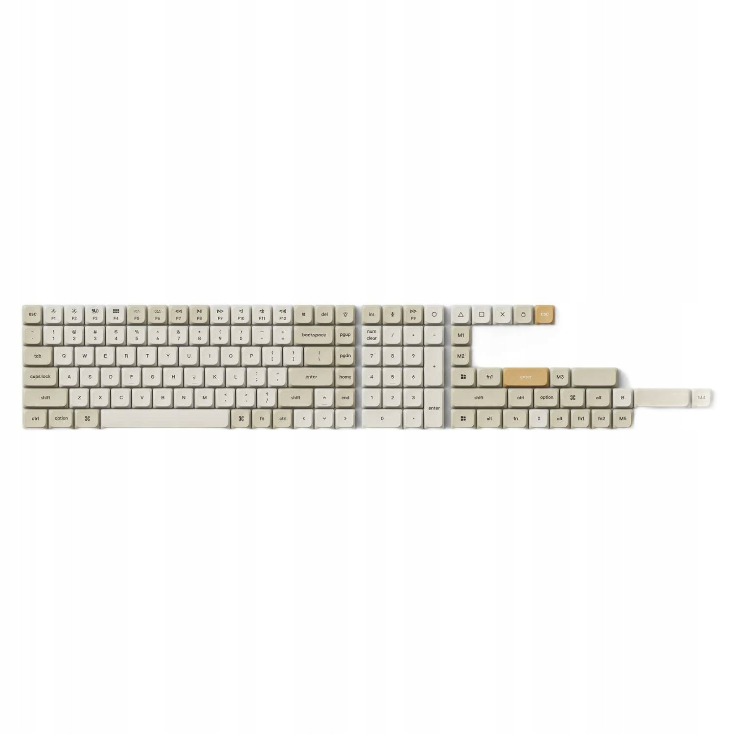 Keychron Keycaps Low Profile Double Shot Pbt Lsa Keycap Camel Full Set