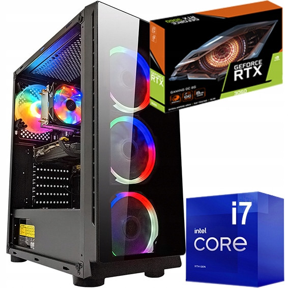 Pc Pro Hry! Intel Core I7|RTX 3060|32GB|512GB SSD|Wi-Fi|WIN 10PRO