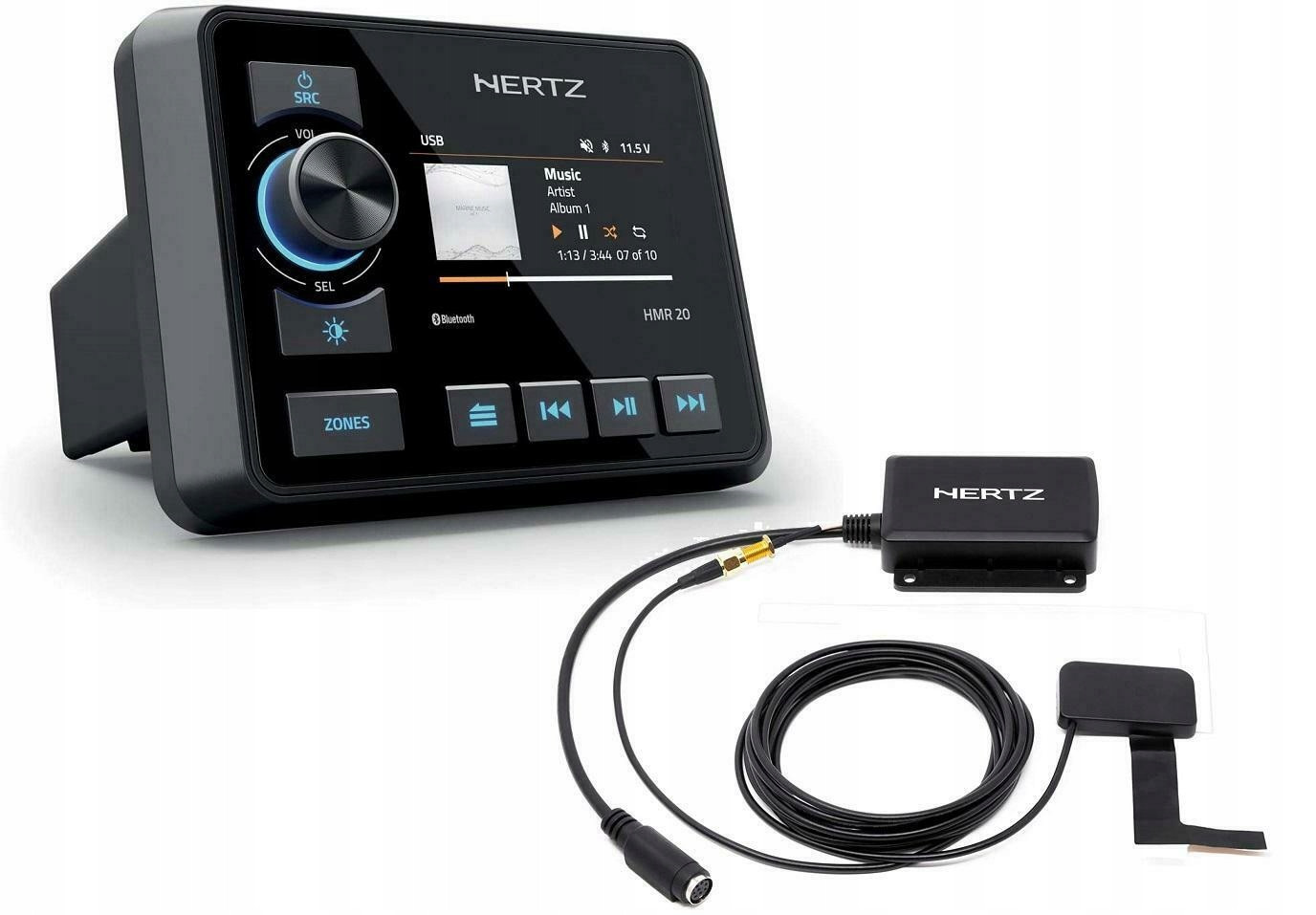 Hertz Hmr 20 Dab Rádio Marine Bluetooth MP3 voděodolné pro loď