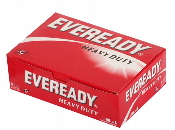 Baterie Eveready (Wonder) D zinkochloridová baterie 24 ks