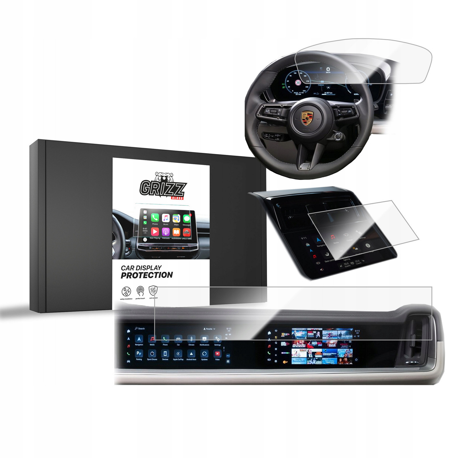 3v1 Fólie Keramická pro Porsche Panamera 3 12,3