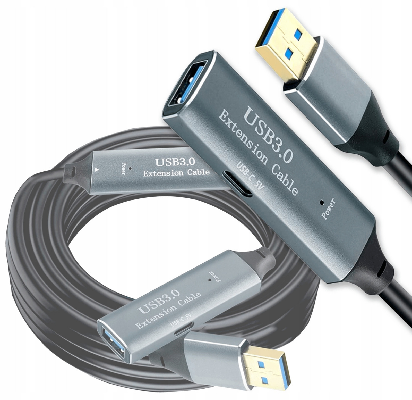 Reagle Prodlužovací kabel Usb-a 10M Aktivní kabel Usb 3.2 Gen1 5 Gbps Zesilovač