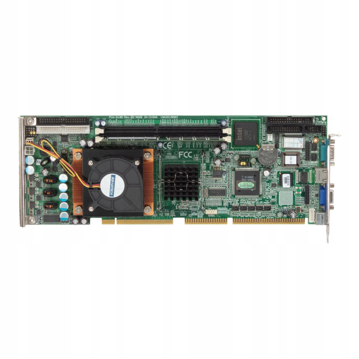 Advantech PCA-6186 Rev.B2 Picmg 1.0 s.478 Ddr 19A2618603 Cpu 2.8GHz Ram