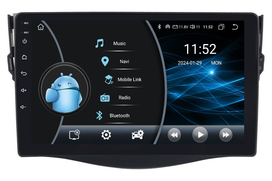 Navigace Rádio 2DIN Android Toyota RAV4 III 3 2/32 Gb Dsp Carplay Lte