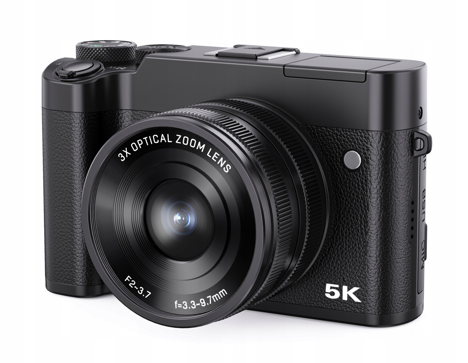 Digitální fotoaparát Vlog 5K 64MP Xrec BLS-205X Wi-Fi 3x Optický Zoom AntiShake