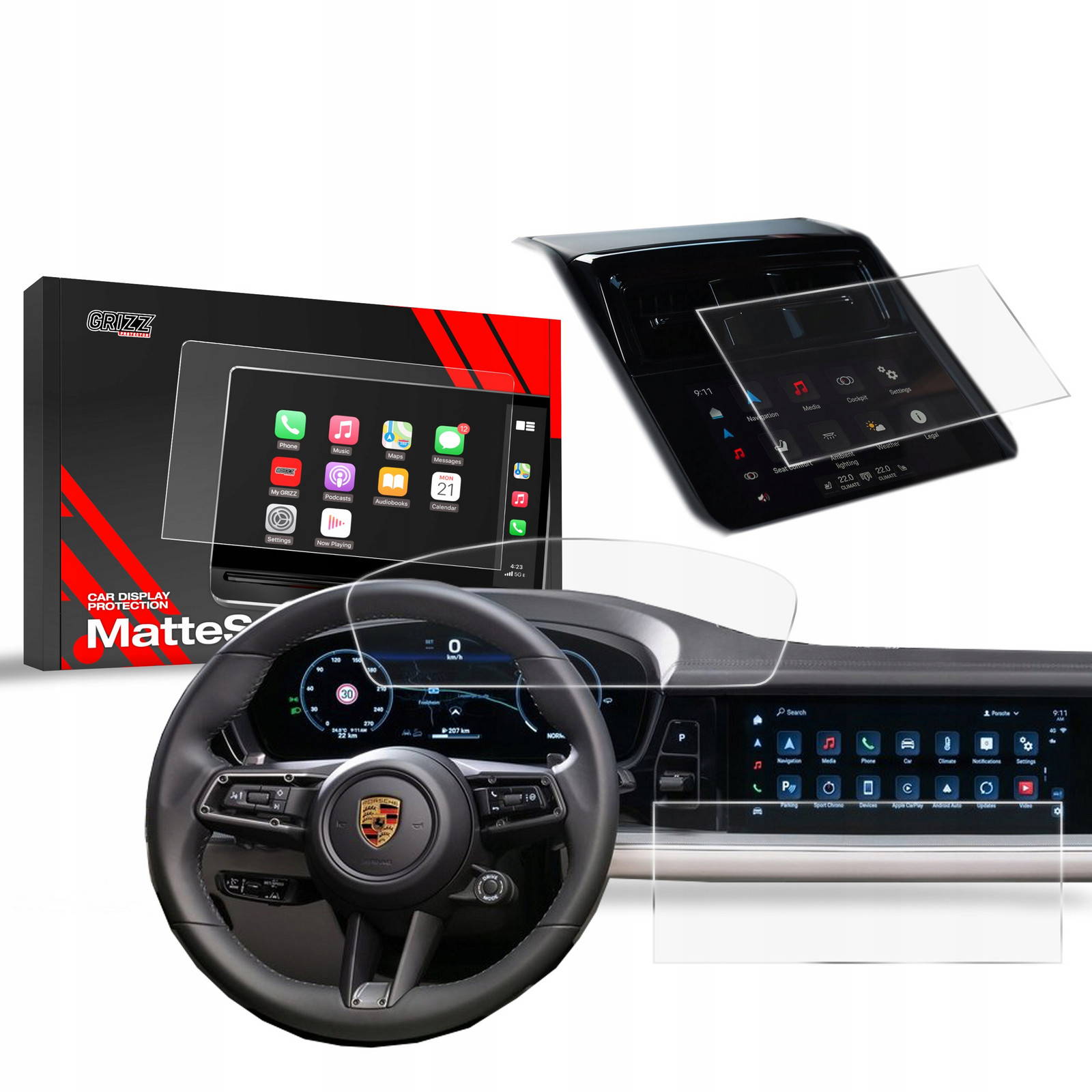 3v1 Fólie Matná pro Porsche Panamera 3 12,3