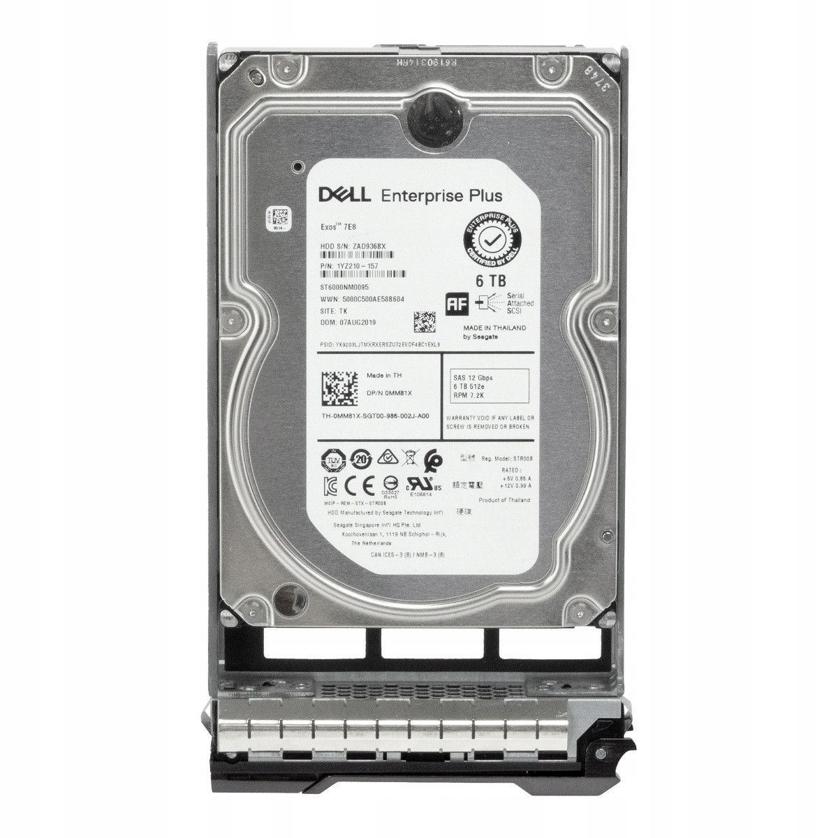 Dell 0MM81X 6TB 7.2K 256MB SAS-3 3.5'' ST6000NM0095