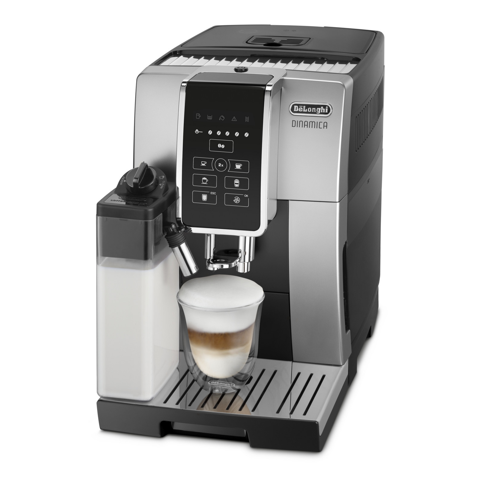 Automatický tlakový kávovar De'Longhi Ecam 350.50SB 1450 W stříbrný