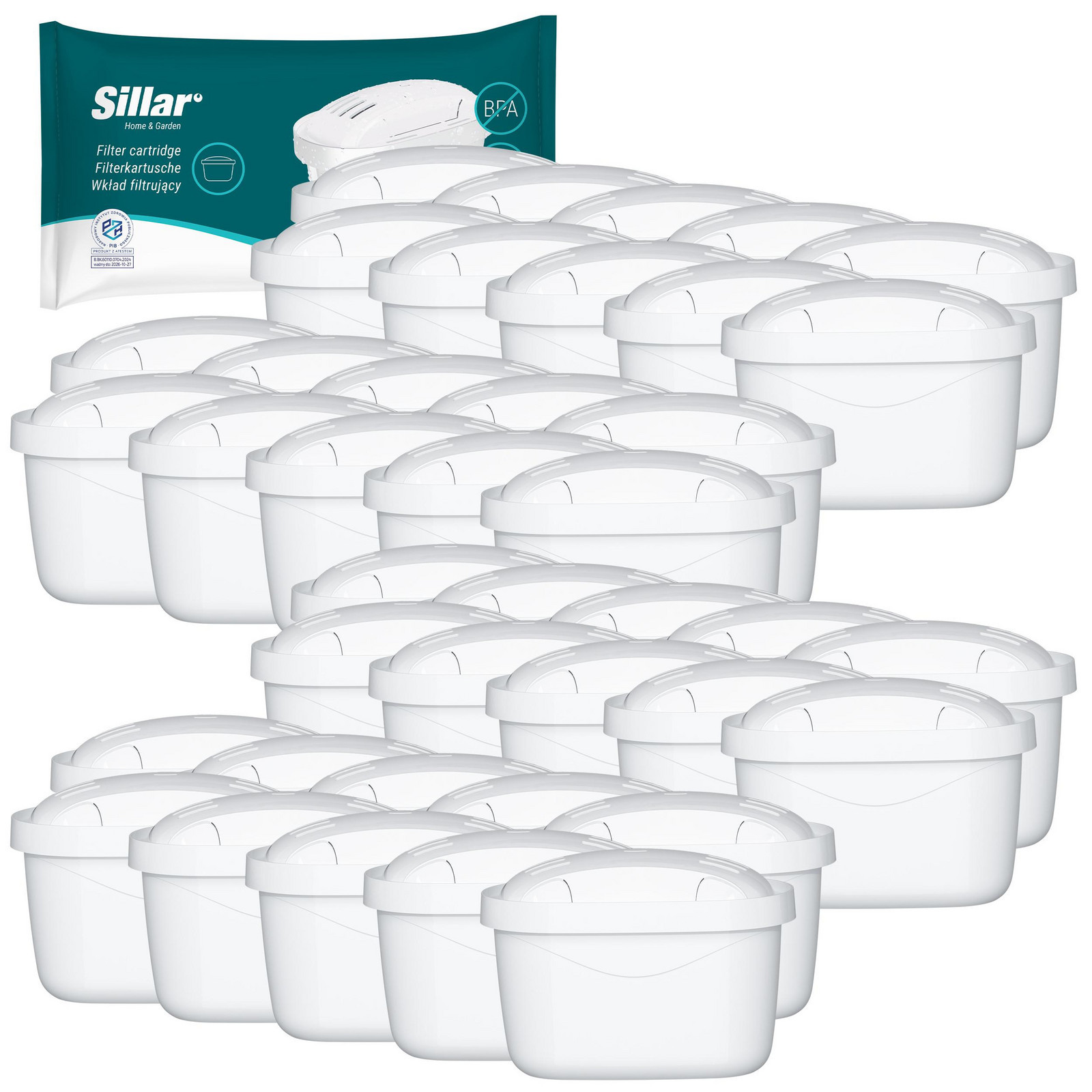 Sillar filtr do džbánů Dafi náhrada a do džbánu Aquaphor 40 kusů