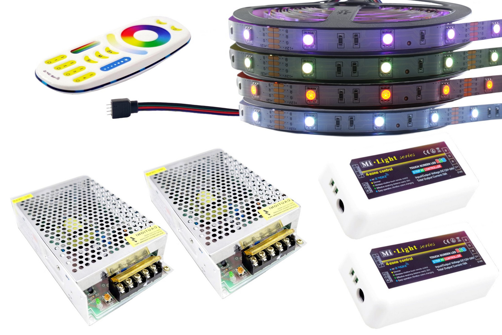 Set Led pásek Rgb 5050 Mi-Light Premium 4Z 20m