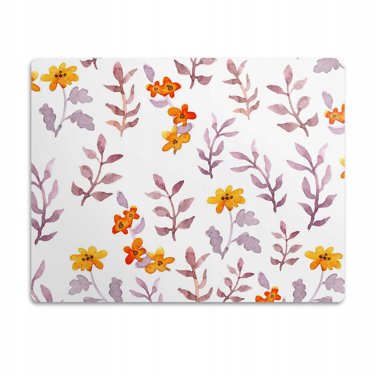 Ochranná podložka pod misku Natřené květiny 90x60 cm