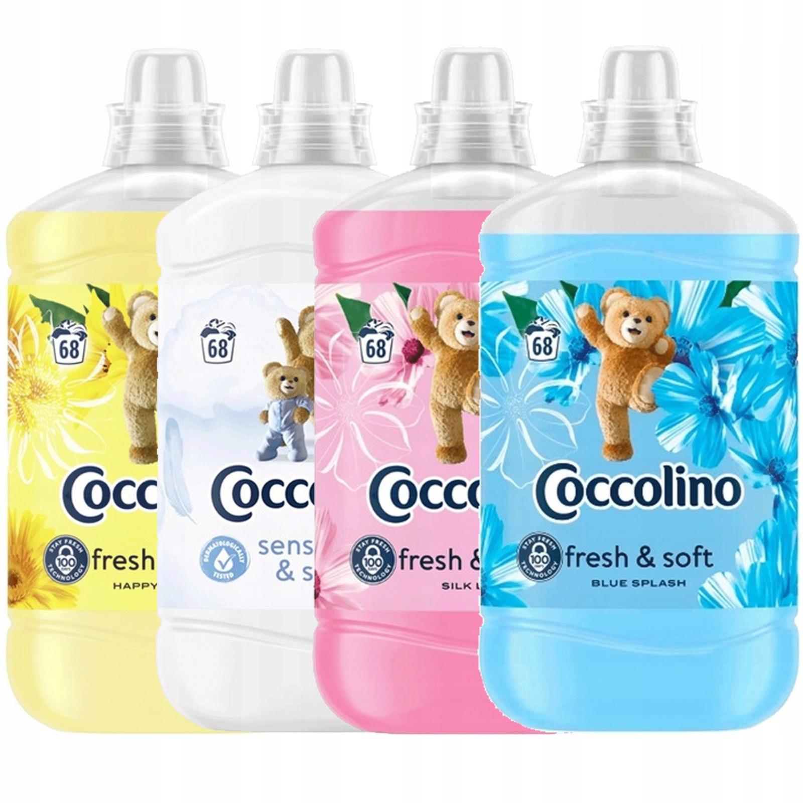 Coccolino Creations Happy Yellow & Blue Splash set 1,7l x4 MIX 6,8l