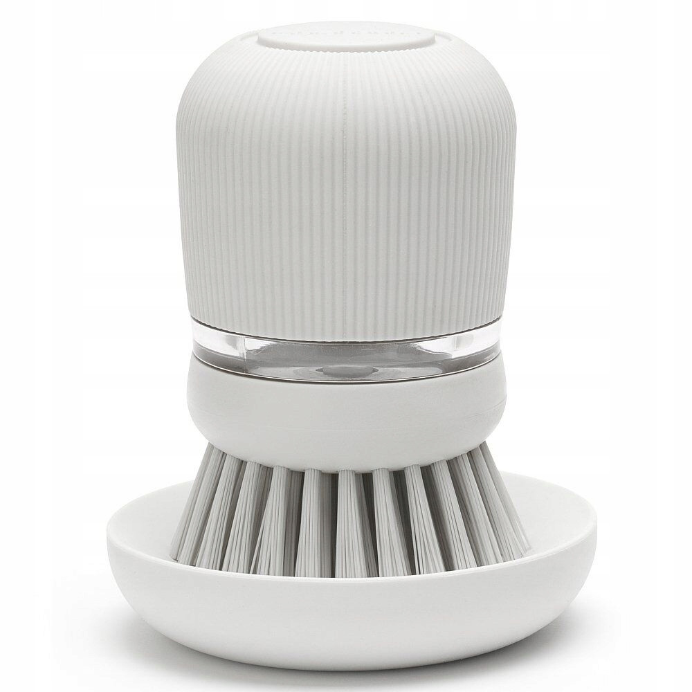 Brabantia Kartáček na mytí nádobí s dávkovačem Světle šedý