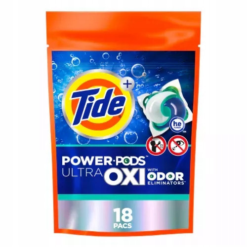 Tide Ultra Oxi Odor Eliminators 18 ks Univerzální kapsle