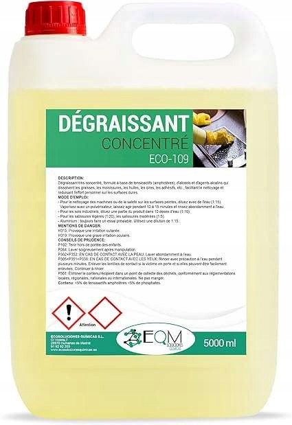 Eqm Quimicas ECO-109 5 Koncentrovaný odmašťovač na více povrchů.