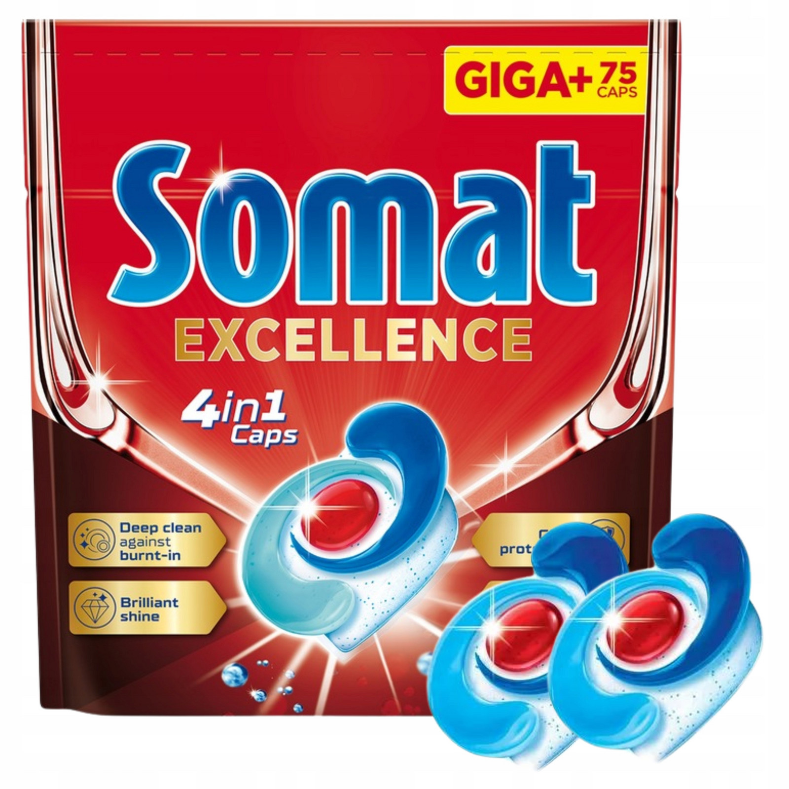 Somat Kapsle do myčky Excellence 4V1 75 Kusů Tablety Bez usazenin