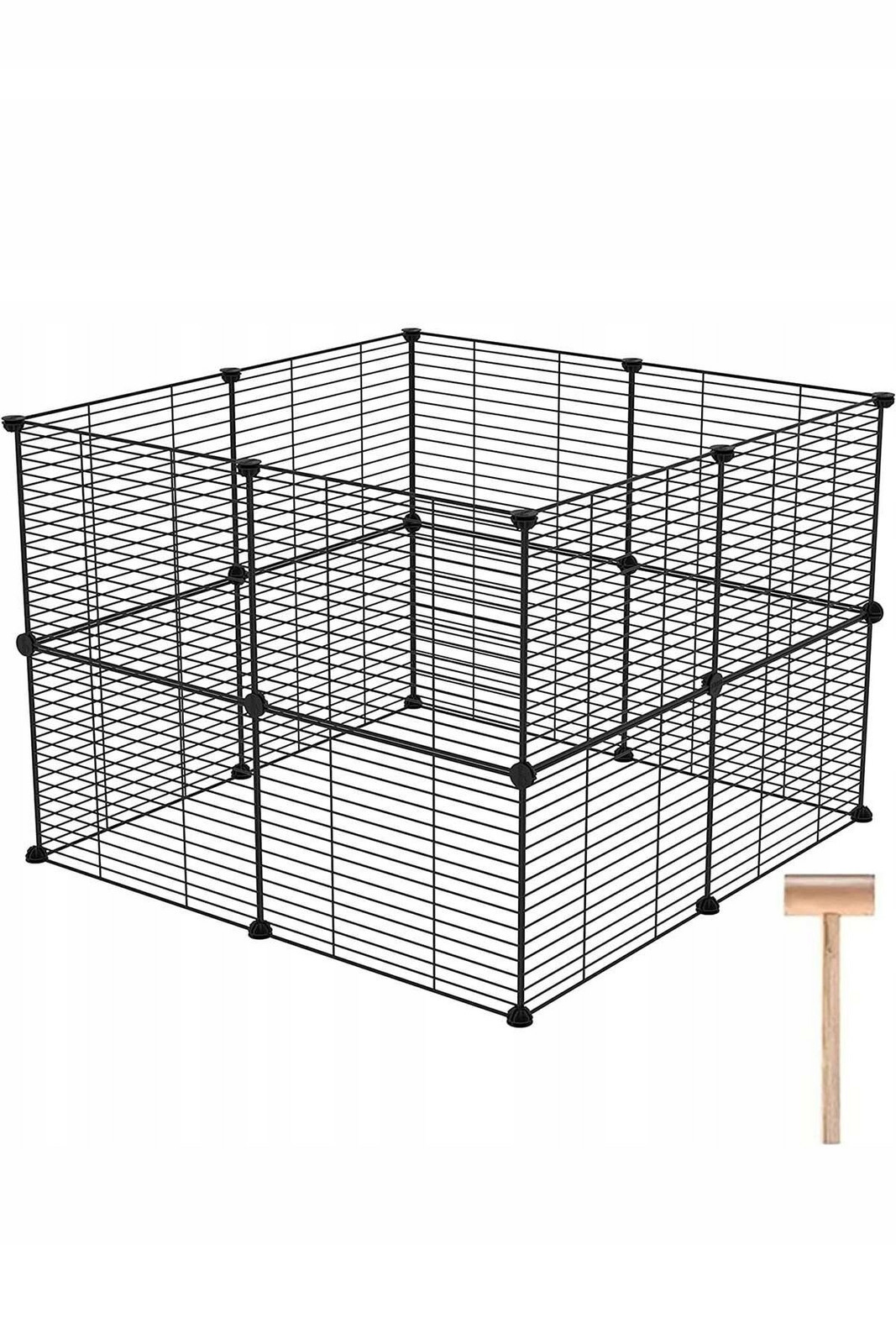 Kovová klec Kotec pro psa Hlodavci Domů Modulární 16 Ks. 32cmx32cm