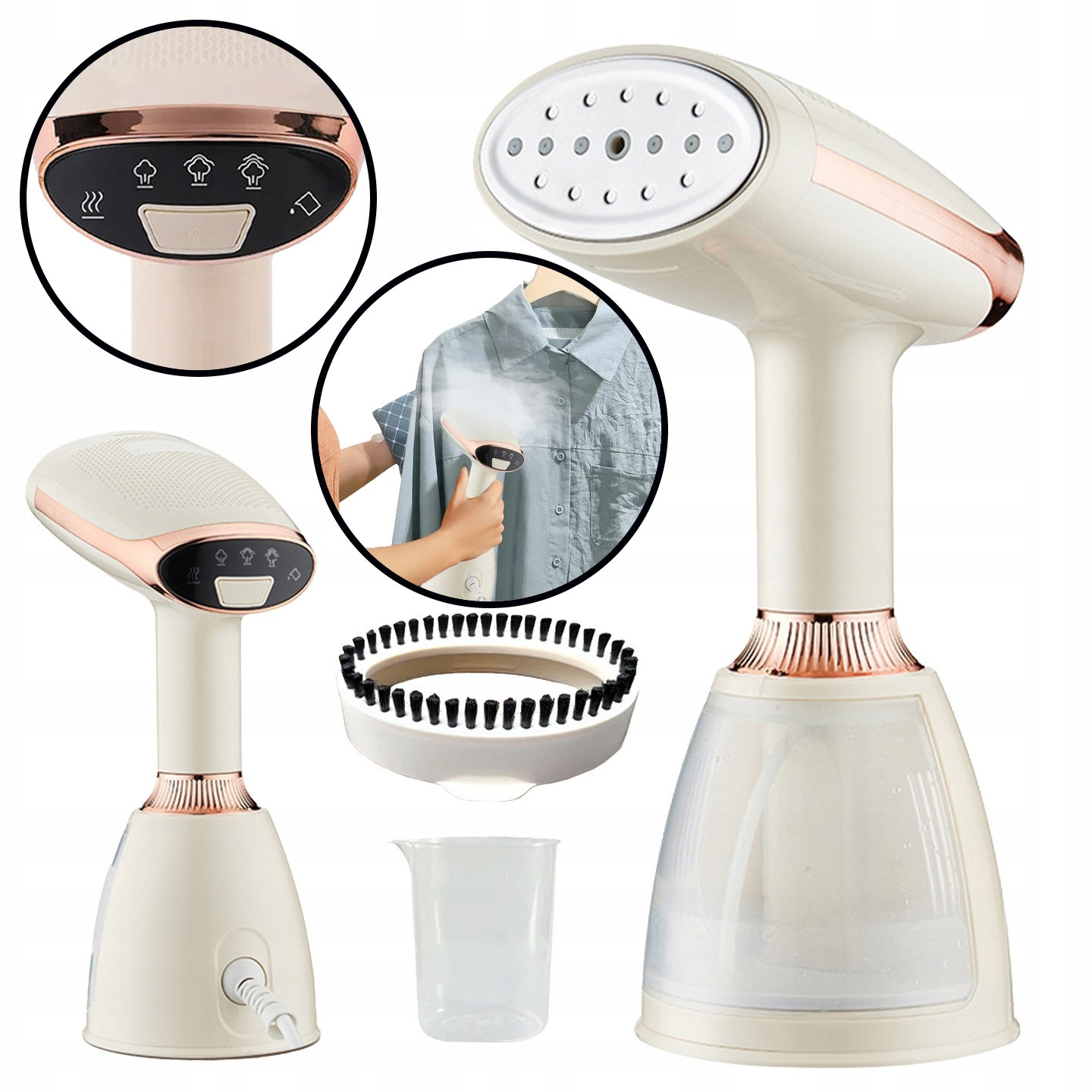 Silný Ruční Napařovač Oděvů Žehlička Parní Steamer Nastavení Klip