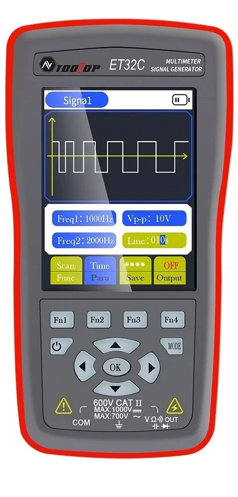 ET31C auto multimetr s funkčním generátorem Tooltop